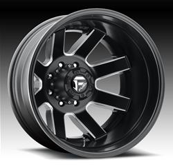 Fuel Off-Road Maverick D538 Series Matte Black Dually Wheels with Milled Accents 24x8.25