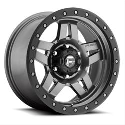 Fuel Off-Road Anza D558 Series Matte Gunmetal with Matte Black Ring Wheels 17x8.5