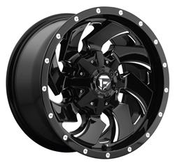 Fuel Off-Road Cleaver D574 Series Gloss Black Wheels with Milled Accents 22x10