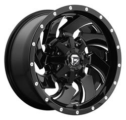 Fuel Off-Road Cleaver D574 Series Gloss Black Wheels with Milled Accents 20x12