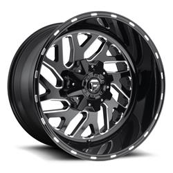 Fuel Off-Road Triton D581 Series Gloss Black Wheels with Milled Accents 22x9.5