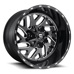 Fuel Off-Road Triton D581 Series Gloss Black Wheels with Milled Accents 26x12