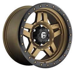 Fuel Off-Road Anza D583 Series Matte Bronze Wheels with Matte Black Ring 17x8.5