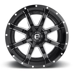 Fuel Off-Road Maverick D610 Series Gloss Black Wheels with Milled Accents 18x9