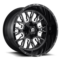Fuel Off-Road Stroke D611 Series Gloss Black Wheels with Milled Accents 20x9
