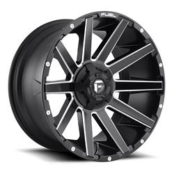 Fuel Off-Road Contra D616 Series Matte Black Wheels with Milled Accents 20x9