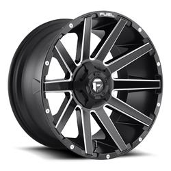 Fuel Off-Road Contra D616 Series Matte Black Wheels with Milled Accents 22x10