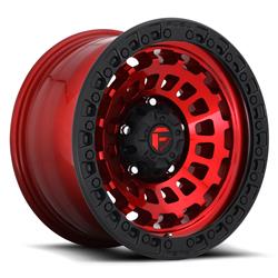 Fuel Off-Road Zephyr D632 Candy Red Wheels with Black Ring 17x9