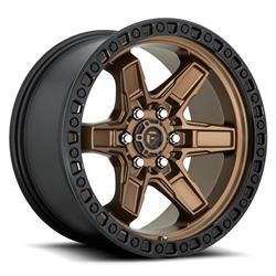 Fuel Off-Road Kicker D699 Matte Bronze Wheels with Black Lip 17x9