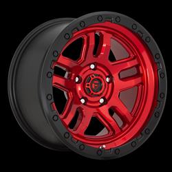 Fuel Off-Road Ammo D732 Candy Red Wheels with Black Ring 17x9