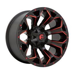 Fuel Off-Road Assault D787 Matte Black Milled with Red Tint Wheels 18x9