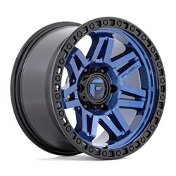 Fuel Off-Road Syndicate D813 Dark Blue Wheels with Black Ring 17x9