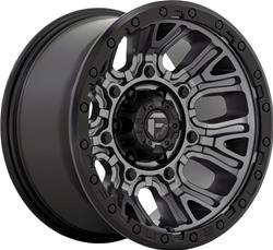 Fuel Off-Road Traction D825 Matte Gunmetal Wheels with Black Rings 20x10