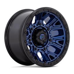 Fuel Off-Road Traction D827 Dark Blue Wheels with Black Rings 20x10