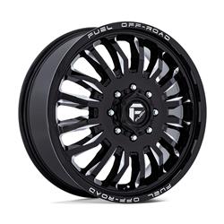 Fuel Off-Road ARC Dually D868 Gloss Black Wheels with Milled Accents 22x8.25