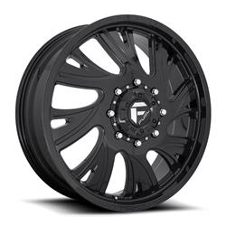 Fuel Off-Road FF41D Gloss Black Dually Wheels with Milled Accents