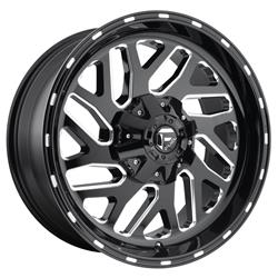 Fuel Off-Road Triton D581 Series Gloss Black Wheels with Milled Accents 20x10