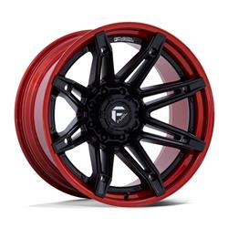 Fuel Off-Road Brawl FC401 Series Matte Black with Candy Red Lip Wheels 22x10