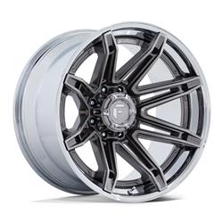 Fuel Off-Road Brawl FC401 Series Platinum with Chrome Lip Wheels 20x10