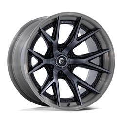 Fuel Off-Road Catalyst FC402 Series Gloss Black with Tinted Brushed Lip Wheels 20x9