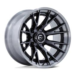 Fuel Off-Road Catalyst FC402 Series Gloss Black with Tinted Brushed Lip Wheels 22x12