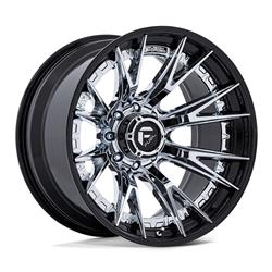 Fuel Off-Road Catalyst FC402 Series Chrome with Gloss Black Lip Wheels 22x12