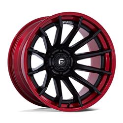 Fuel Off-Road Burn FC403 Series Matte Black with Candy Red Lip Wheels 20x9
