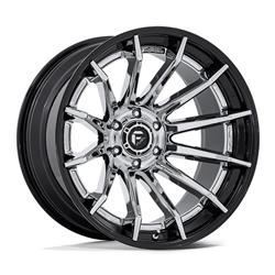 Fuel Off-Road Burn FC403 Series Chrome with Gloss Black Lip Wheels 20x9