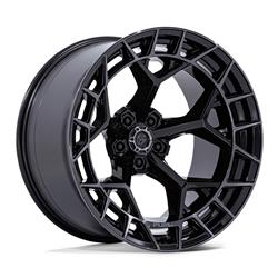 Fuel Off-Road Charger FC873 Gloss Black Wheels with Brushed Dark Tint 22x9.5