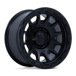 Fuel Off-Road Fortress FC884 Matte Black Wheels with Gloss Black Lip 17x8.5