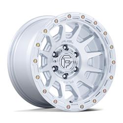 Fuel Off-Road Fortress FC884 Gloss Silver Wheels with Machined Face 18x9