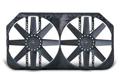 Flex-a-lite 330 Compact Black 11 Dual Electric Engine Cooling Reversible Fan Kit 