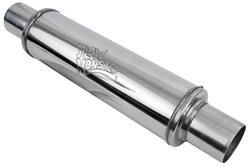 FlowMonster 1-Chamber 409 Stainless Steel 2.5 Inch Muffler 14416-FM