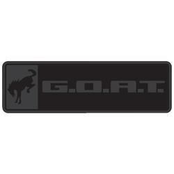 Ford Performance Parts Bronco/Bronco Sport G.O.A.T. Badge Emblems for 2021-2023 BRONCO, BRONCO SPORT - M-1447-GOATBLK