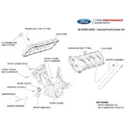 Ford Performance Parts 5.0L Coyote Timing Cover and Cam Cover Kits