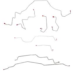 Fine Lines Brake Lines, Direct Fit BLH43