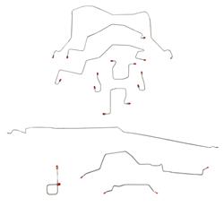 Fine Lines Brake Lines, Direct Fit CBK0124OM