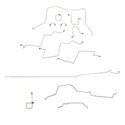 Fine Lines Brake Lines, Direct Fit CBK0153OM