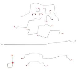 Fine Lines Brake Lines, Direct Fit CBK0196OM