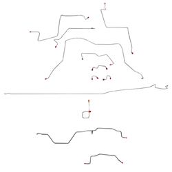 Fine Lines Brake Lines, Direct Fit CBK0207OM