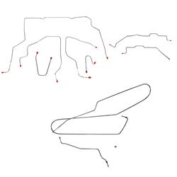 Fine Lines Brake Lines, Direct Fit CBK0343SS