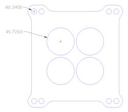 Flatout Gaskets Carburetor Base Plate Gaskets 1002.2