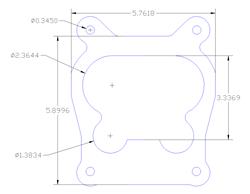 Flatout Gaskets Carburetor Mounting Gaskets 1044