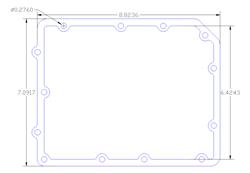 Flatout Gaskets Engine Valley Cover Gaskets 1073