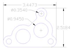 Flatout Gaskets Oil Filter Gaskets 1076