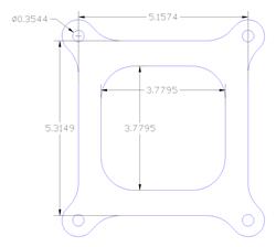 Flatout Gaskets Carburetor Base Plate Gaskets 1188