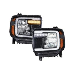 Form Lighting LED Reflector Headlights for 2015-2019 SIERRA 3500 HD, SIERRA 2500 HD, 2014-2018 SIERRA 1500 - FL0011
