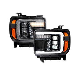 Form Lighting LED Projector Headlights for 2015-2019 SIERRA 3500 HD, SIERRA 2500 HD, 2014-2018 SIERRA 1500 - FL0012