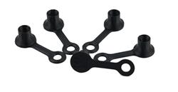 41.22 Inc Valve Stem Caps PC-BLK