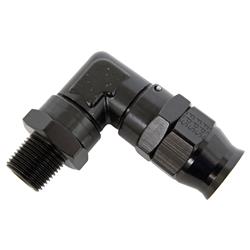 10AN 10AN To 3/8" NPT 90 Degree Swivel Hose End Fitting Adaptor Black